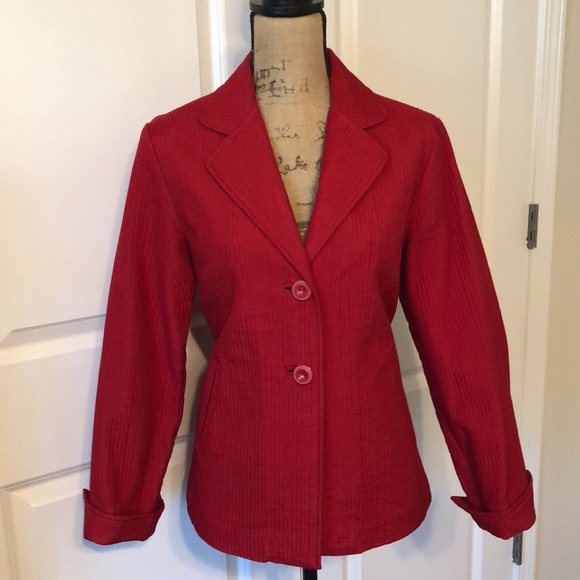 Coldwater Creek Jackets & Blazers - 🍋Goldwater Creek Red Jacket.  $6 or 3/$10